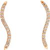 Image 1 : Natural 0.17 CTW Sway With Me Diamond Earrings 18KT Rose Gold