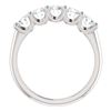 Image 3 : Natural 1.02 CTW Round Cut 5-Stone Diamond Ring 18KT White Gold