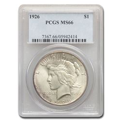 1926 Peace Dollar MS-66 PCGS
