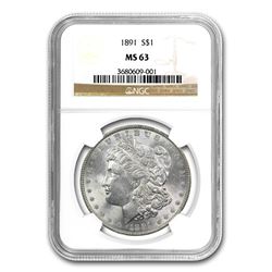 1891 Morgan Dollar MS-63 NGC
