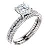 Image 1 : Natural 1.72 CTW Cushion Cut Diamond Ring 18KT White Gold