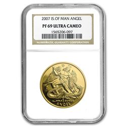 2007 Isle of Man 1 oz Proof Gold Angel PF-69 NGC