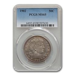 1902 Barber Half Dollar MS-65 PCGS