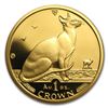 Image 1 : 1992 Isle of Man 1 oz Gold Siamese Cat BU