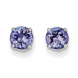 14k White Gold Tanzanite Earrings