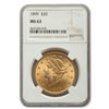 Image 1 : 1899 $20 Liberty Gold Double Eagle MS-63 NGC