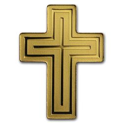 Palau 1/2 gram Gold $1 Golden Crucifix