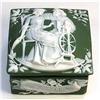 Image 1 : Schafer & Vater Green Jasperware ALDEN Powder #1503725