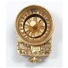 Image 1 : Vintage 14kt Roulette Wheel Charm #1504098