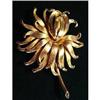 Image 1 : GORGEOUS GOLD TONE BROOCH - DAHLIA #1515709