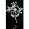 Image 1 : STUNNING BLUE RHINESTONE BROOCH FLOWERS #1515714