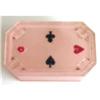 Image 1 : DERMAY Bridge Set Pink Satin Glass Powder Jar #1516080