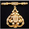 Image 1 : Vintage ART Deco DeNICOLA Rhinestone PIN Brooch#1516495
