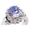 Image 1 : 4.31 ct OVAL CUT sapphire and diamond ring #1516612