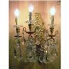 3 lights French Bronze wall sconce PAIR #1527264