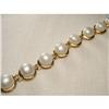 Image 1 : 14K YG Chinese Cultured Pearl Link Bracelet #1527932