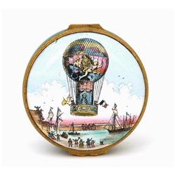 Halcyon Days Bilston Enamels Box Balloon  #1527977