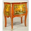 Image 1 : LOUIS XV STYLE HAND PAINTED COMMODE W/MARBLE #1539098