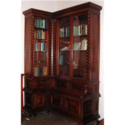 Robust French Mahogany Corner Cabinet #1539122