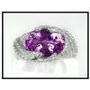 Image 1 : FRENCH DESIGNER AMETHYST DIAMOND RING WAS #1539246