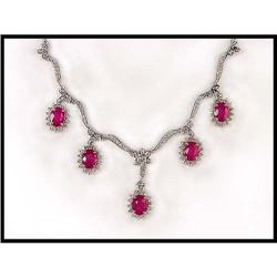 SPECTACULAR RUBY DIAMOND NECKLACE(price was #1539265