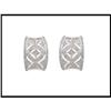 Image 1 : VINTAGE WHITE GOLD DIAMOND EARRINGS(price was #1539268