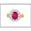 Image 1 : COLLECTION COLOR DIAMOND RUBY RING(price was #1539276