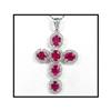 Image 1 : COLLECTION COLOR RUBY DIAMOND 18K CROSS #1539291