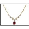 Image 1 : TOP RUBY DIAMOND 18K NECKLACE WAS $2400.00 #1539301