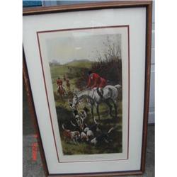 FOX HUNT PRINT "RUN TO EARTH" BY HAVELL #1539347