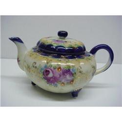 ROYAL NIPPON COBALT BLUE/FLORAL  TEAPOT #1539368