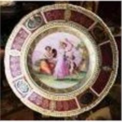 HAND PAINTED  PLATE - GOLD GILT - AUSTRIA #1539372