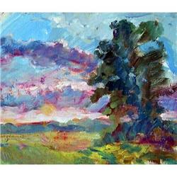 "Decline" oil in impressionism style. #1539406