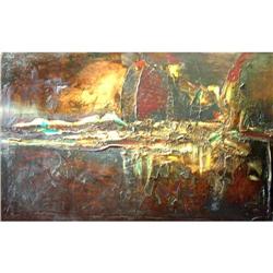 Amazing Emil Giller Abstract Oil Painting #1539439