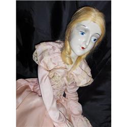 Antique Composition BOUDOIR BED DOLL Million $ #1539467