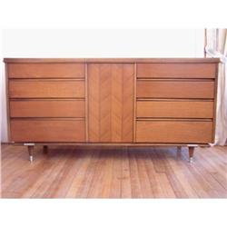 Eames Era Modern Light Mahogany Triple Dresser #1539471