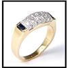 Image 1 : SHIMMERING DIAMOND AND SAPPHIRE 18K YELLOW GOLD#1539594