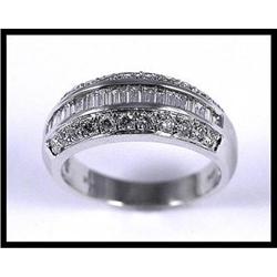 14K White Gold Diamond Band #1539599