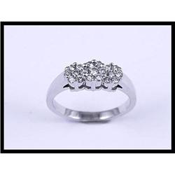 Beautiful 14K White Gold Diamond Ring #1539601