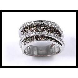 Elaborate 14K White Gold Diamond Ring #1539602