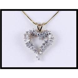 14K Heart Shaped Pendant #1539607