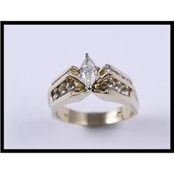 Sensational 14K Yellow Gold Diamond Ring #1539615