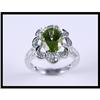 Image 1 : Sparkling 18K White Gold Green Peridot and #1539618