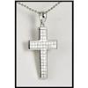 Image 1 : PRINCESS DIAMOND 18K CROSS PENDANT WAS $1335.00#1539659