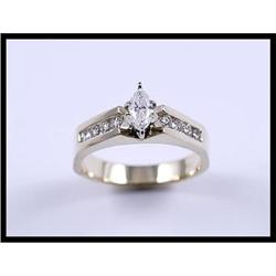 Remarkable 14K Yellow Gold Diamond Ring #1539670