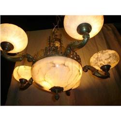 Five Tulips Abaster Chandelier #1539772