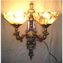 A pair of alabaster sconces #1539782