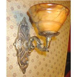 A pair of alabaster sconces #1539797