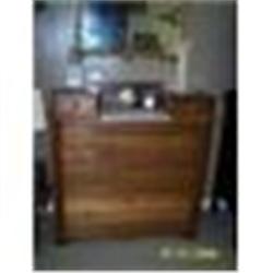 1930s WALNUT DRESSER WITH KERCHIEF DRAWERS ? #1539815