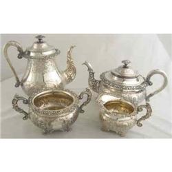 Tea Set 4 pieces English Very Ornate #1539822